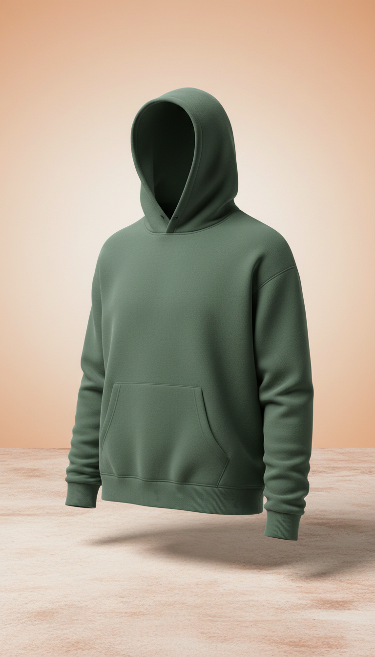 Moss Green Urban Hoodie